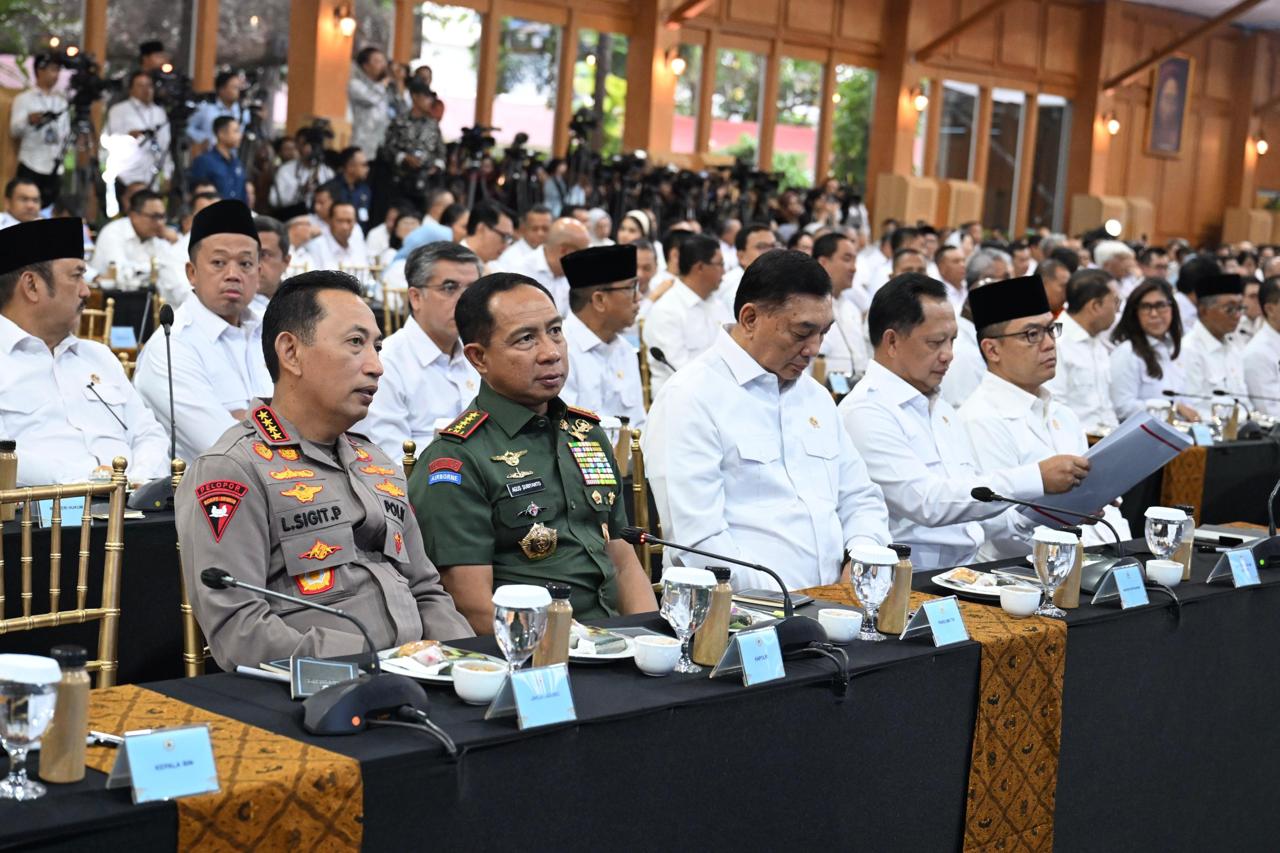 Panglima TNI Hadiri Rapat Kerja Pemerintah di Istana