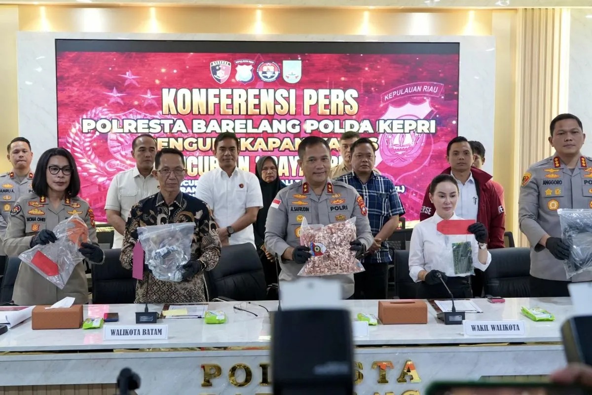 Polda Kepri Ungkap Kasus Pencurian Fasilitas Umum