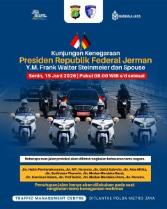 Polda Metro Siagakan 585 Personel Amankan Kunjungan Negara Presiden Jerman